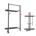 Folding Power Cage, Wall-Mounted Power Rack Squat Rack, Multifunctional Strength Training Workout Equipment 1000 Lbs.