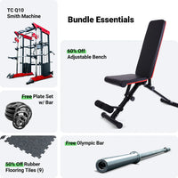 TC Q10 Smith Machine Home Gym Bundle
