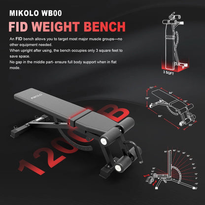 Power Rack Cage, 1500LBS Weight Cage with 800LB Capacity Adjustable Weight Bench, 1500LB Capacity Barbell and 230LB Weight Plate Set Red