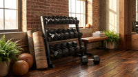 350 Lbs Hex Dumbbell Set with Storage Rack - 5-50 Lb Rubber Coated Adjustable Weights for Home Gym Strength Training - Men/Women — Lifestyle