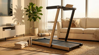 Space Saving Commercial Treadmill, Slim Motorized  W/ Speakers — Lifestyle