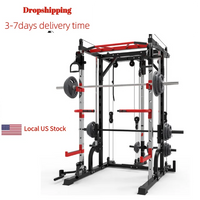 All-in-One Smith Machine & Power Rack with Dual Cable Crossover