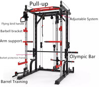 All-in-One Smith Machine & Power Rack with Dual Cable Crossover