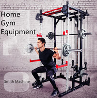 All-in-One Smith Machine & Power Rack with Dual Cable Crossover