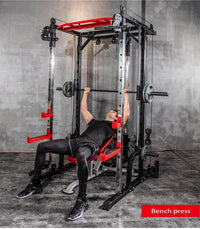All-in-One Smith Machine & Power Rack with Dual Cable Crossover