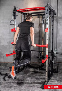 All-in-One Smith Machine & Power Rack with Dual Cable Crossover